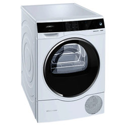 Siemens avantgarde iSensoric Freestanding Heat Pump Tumble Dryer, 8kg Load, A+++ Energy Rating, White